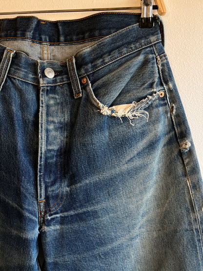 Vintage 1980’s Levi’s 501 “Big E Repro” Selvedge Denim Jeans
