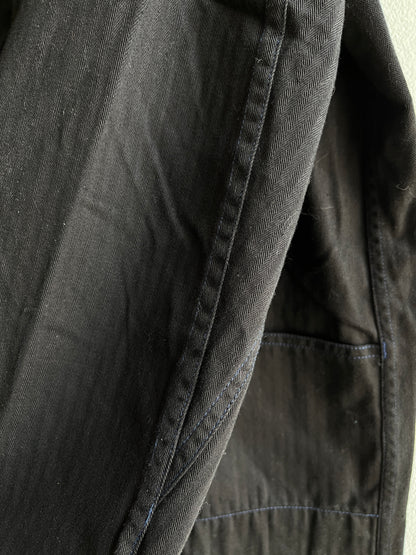 Vintage 1970’s Black HBT French Chore Coat - La Lovely Vintage 