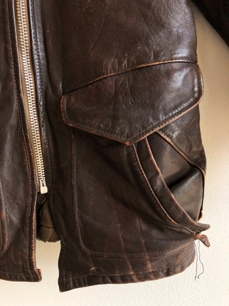 Vintage 1960’s Stenciled Schott Leather Jacket