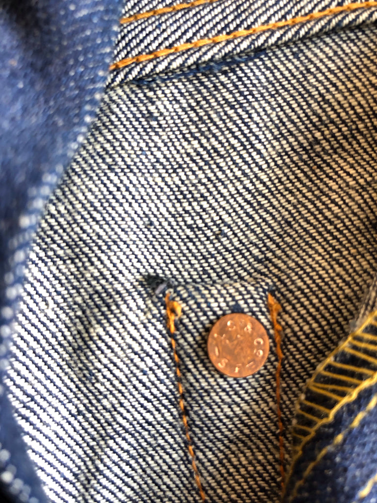 Vintage 1950s Levi's “Big E” Hidden Rivet 701 Deadstock Denim Jeans ...