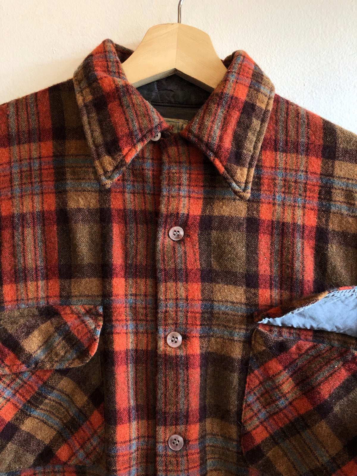 Vintage 1970’s Val-Mark Wool Flannel Shirt - La Lovely Vintage 