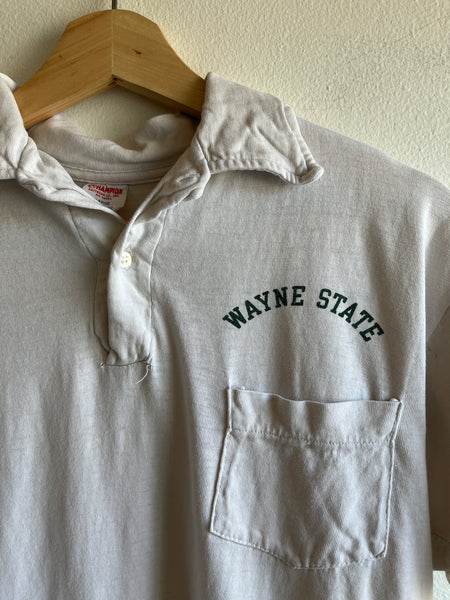 Vintage 1950’s Wayne State University Cotton Polo Shirt
