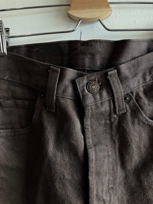 Vintage 1980's Levis 501s Brown Denim Jeans - La Lovely Vintage 