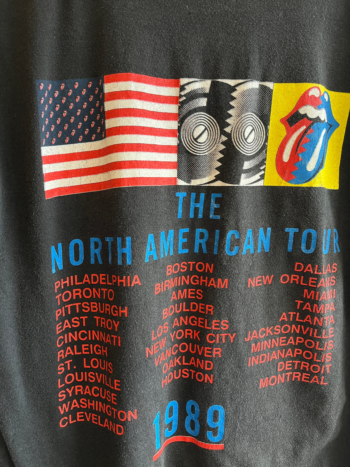 Vintage 1989 Rolling Stones Tour T-Shirt