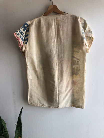 Vintage 1950’s Feedsack Blouse/Shirt - La Lovely Vintage 