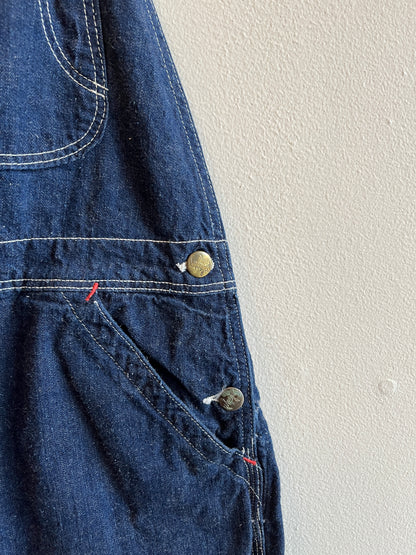 Vintage 1940/1950’s Blue Bell Darkwash Denim Overalls
