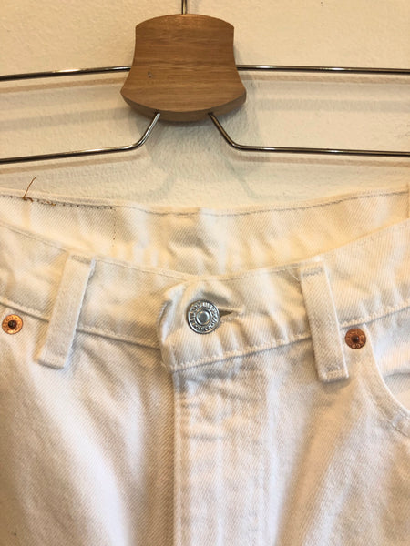 Vintage 1990’s White Levi’s 550 Denim Jeans