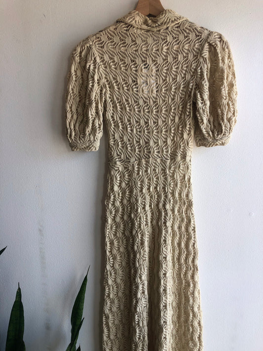 Vintage 1950’s Knitted Cotton Dress - La Lovely Vintage 