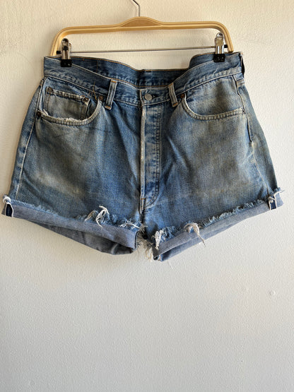 Vintage 1960’s Levi’s “Big E” 501 Selvedge Denim Shorts - La Lovely Vintage 