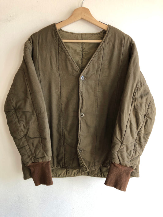 Vintage 1970’s Czech Military Quilted Liner Jacket - La Lovely Vintage 