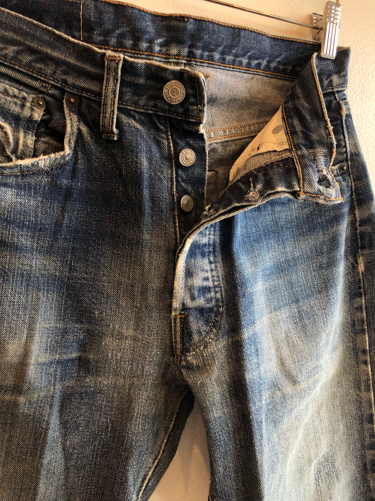 Vintage 1960’s Levi’s “Big E” 501 Selvedge Denim Jeans - La Lovely Vintage 