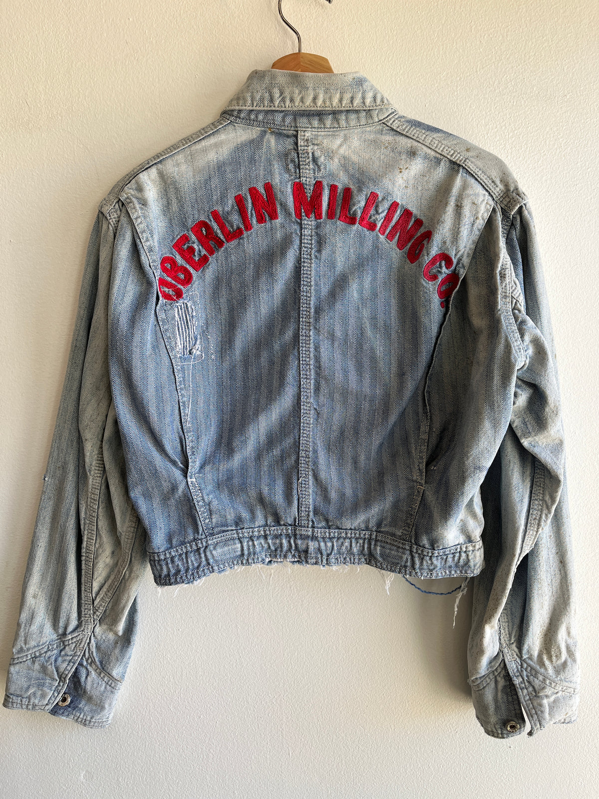 Vintage 1950’s Burlington Chainstitch Denim HBT Jacket