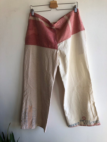 Double Down -  Feedsack Trousers w/ Adjustable Tie at Waist