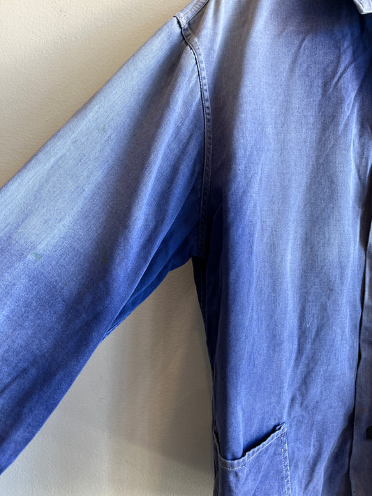 Vintage 1960’s Sun-Faded French Chore Coat - La Lovely Vintage 