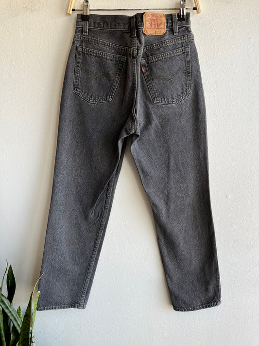 Vintage 1980’s Levi’s 701 Black Denim Jeans - La Lovely Vintage 
