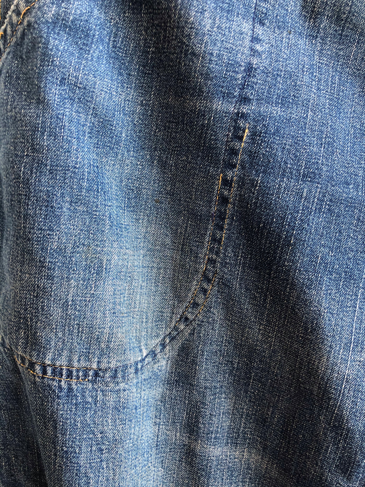 Vintage 1940/1950’s Crown Flannel-Lined Side Zip Jeans - La Lovely Vintage 