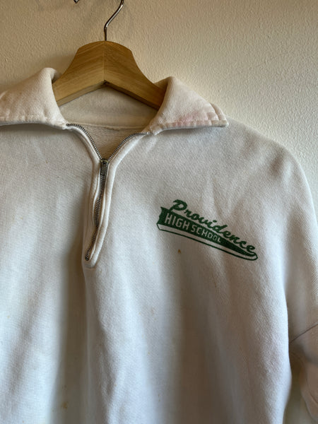 Vintage 1950’s Providence High School Quarter-Zip Sweatshirt