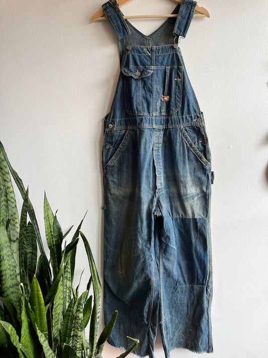 Vintage 1930’s Tootle’s Leatherwear Denim Overalls