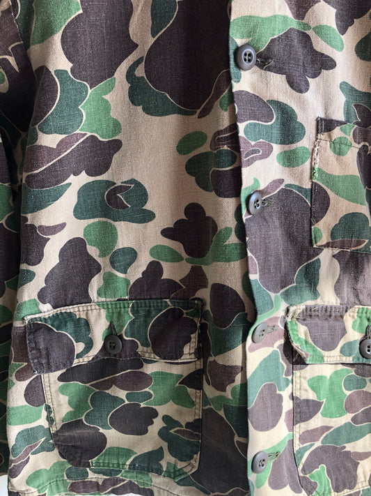 Vintage 1970’s Duck Camo Cotton Hunting/Chore Jacket - La Lovely Vintage 