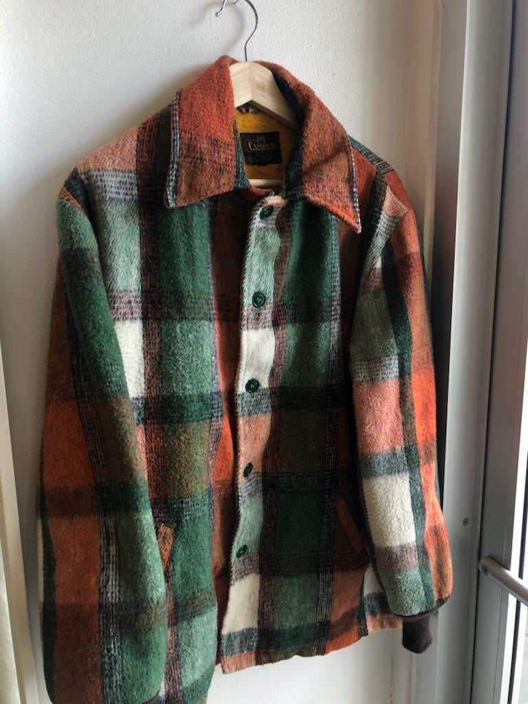 Vintage 1960’s Campus Mohair Plaid Fleece-Lined Jacket - La Lovely Vintage 