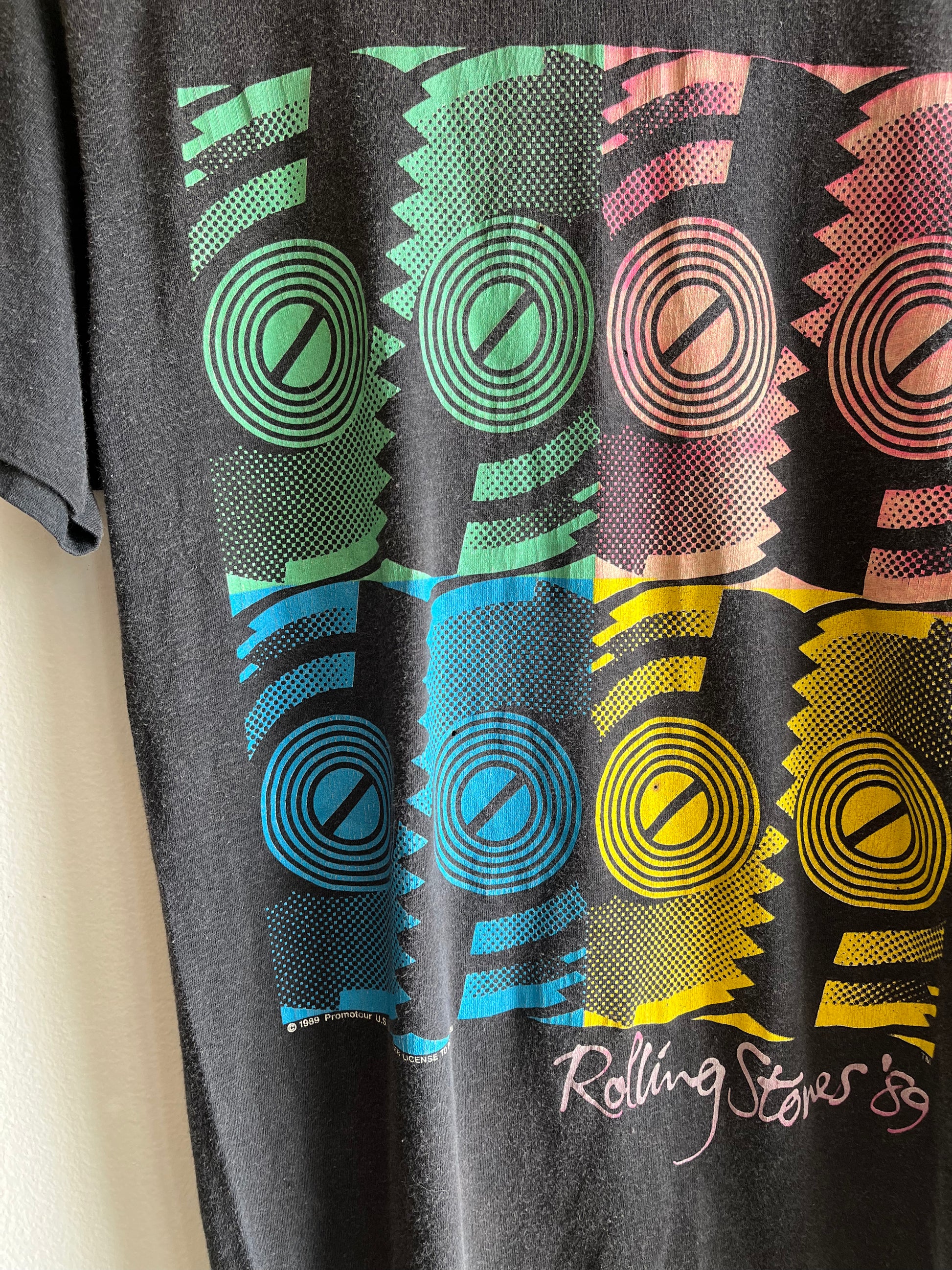 Authentic 1989 Rolling Stones “Steel Wheels” Tour T-Shirt - La Lovely Vintage 