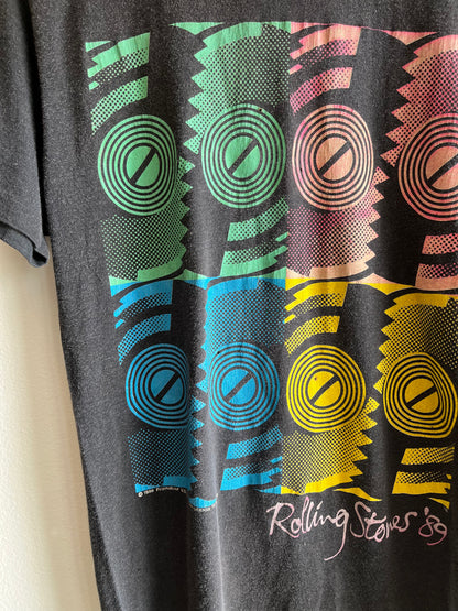 Authentic 1989 Rolling Stones “Steel Wheels” Tour T-Shirt - La Lovely Vintage 