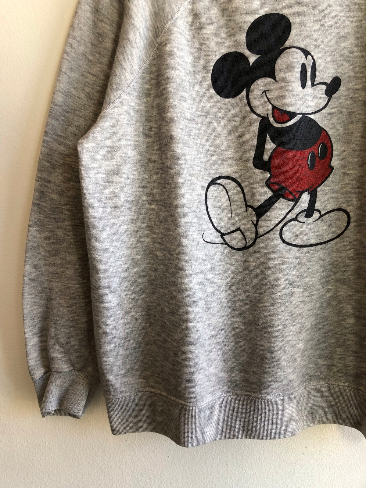 Vintage 1980’s Disney Mickey Mouse Heathered Sweatshirt - La Lovely Vintage 