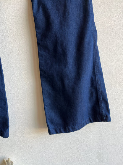 Vintage 1970's Seafarer Flared Denim Jeans - La Lovely Vintage 