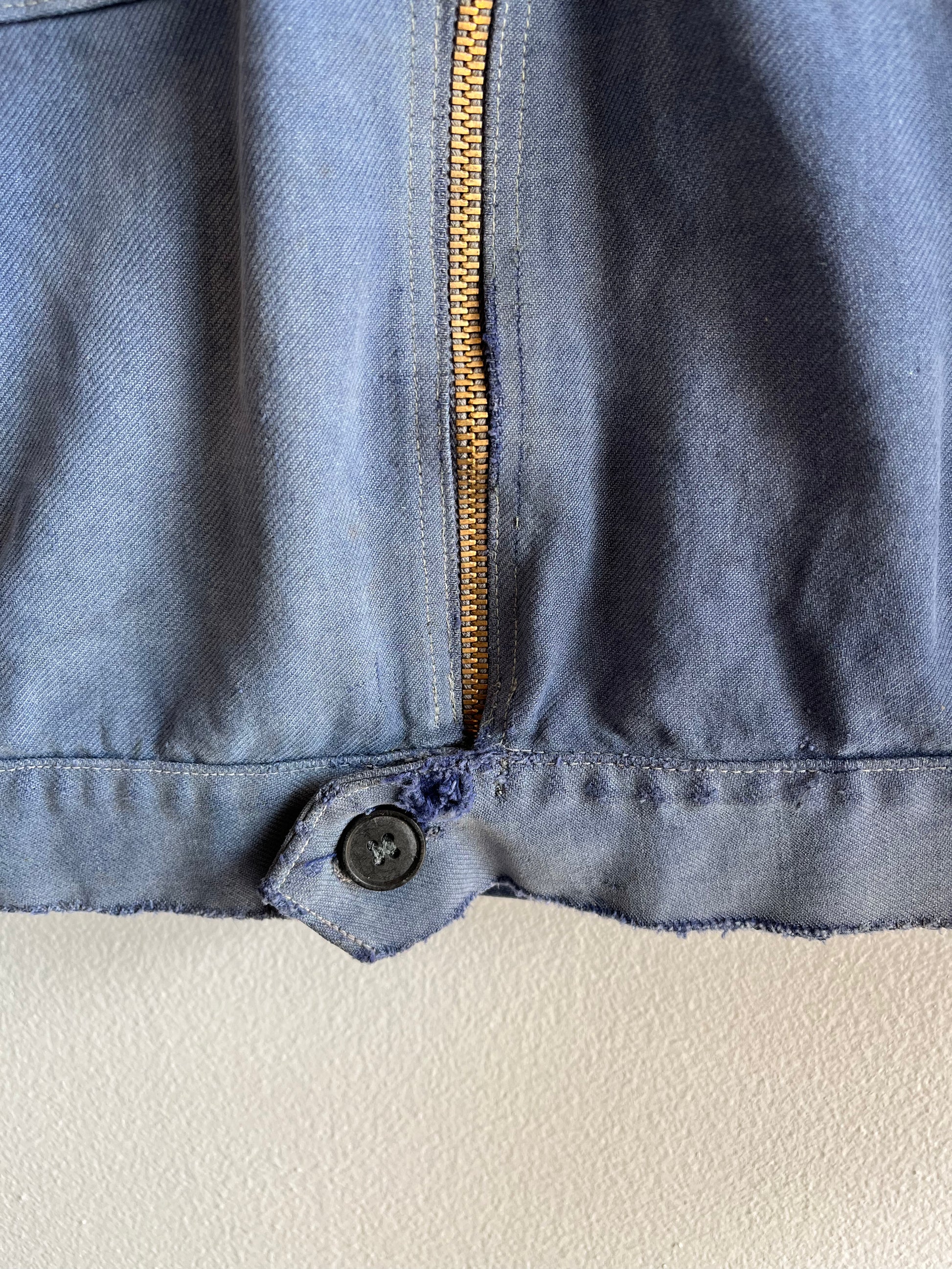 Vintage 1940/50’s French Cyclist Moleskin Jacket - La Lovely Vintage 