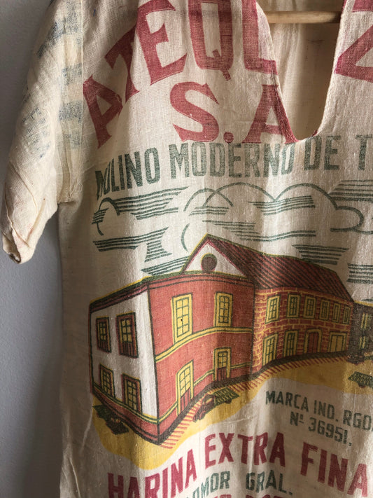 Vintage 1950’s Feedsack Blouse/Shirt - La Lovely Vintage 