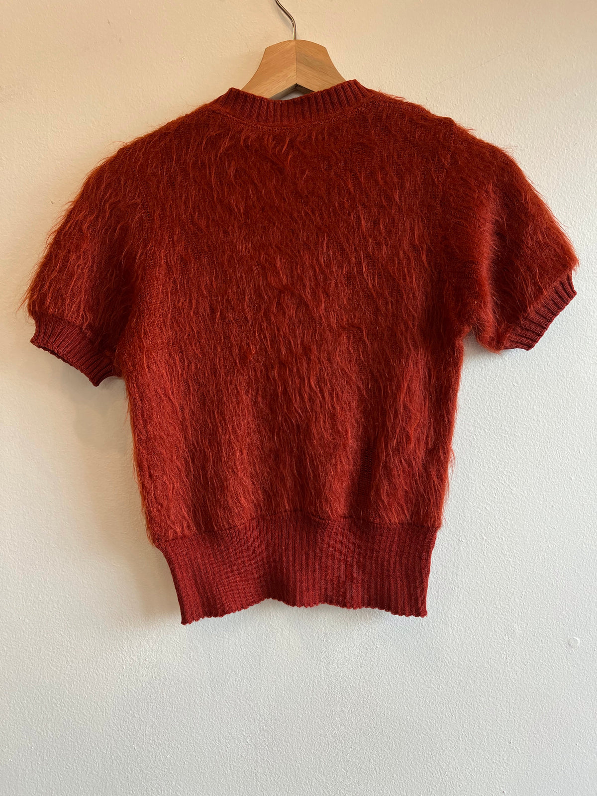 Vintage 1930’s Mohair Short Sleeve Sweater