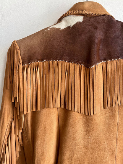 Vintage 1950’s Levi’s Shorthorn Suede and Cowhide Fringe Jacket