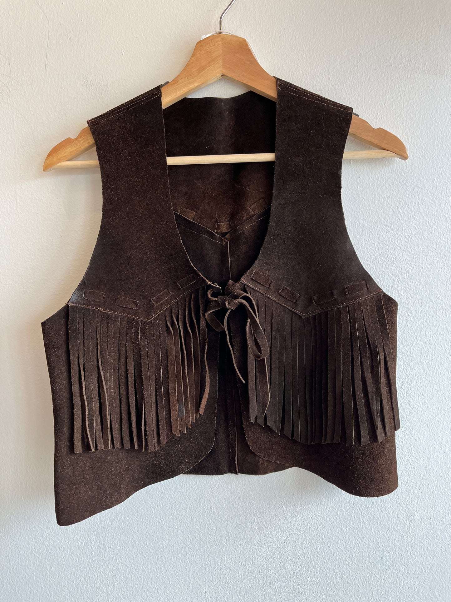 Vintage 1970’s Fringe Suede Vest