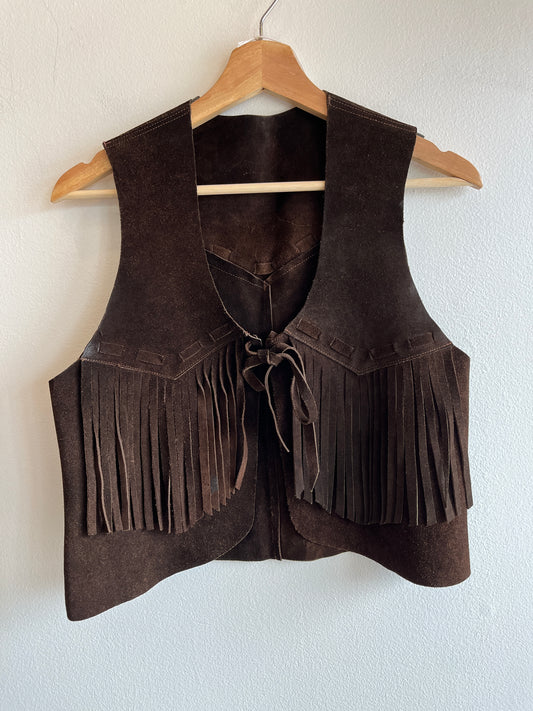 Vintage 1970’s Fringe Suede Vest