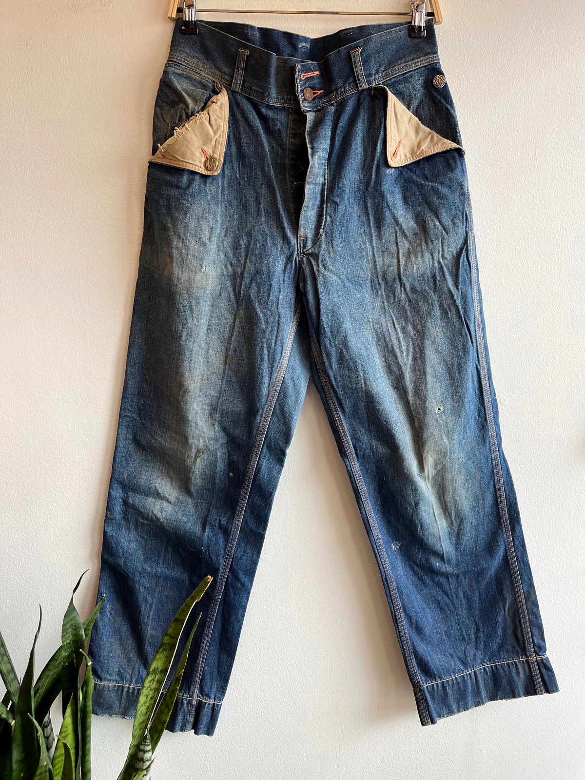 Vintage 1940’s Norfolk & Western Denim Work Jeans