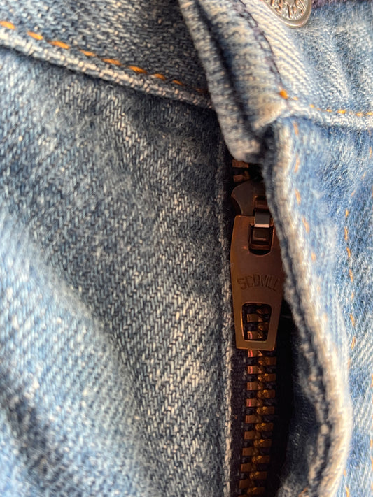 Vintage 1970's Levi’s Orange Tab Flare Denim Jeans