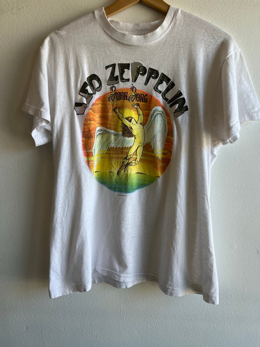 Vintage 1984 Led Zeppelin Swan Song T-Shirt - La Lovely Vintage 