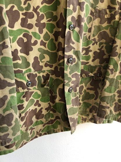Vintage 1960’s Duck Camo Hunting Chore Coat - La Lovely Vintage 