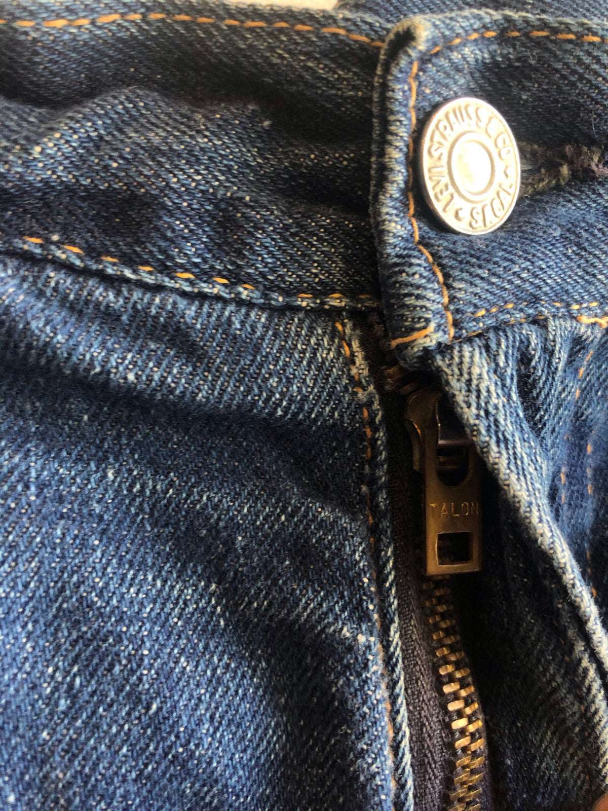 Vintage 1950s Levi's “Big E” Hidden Rivet 701 Denim Shorts - La Lovely Vintage 