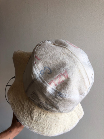 Vintage Feed Sack Custom DDV Bucket Hat - La Lovely Vintage 