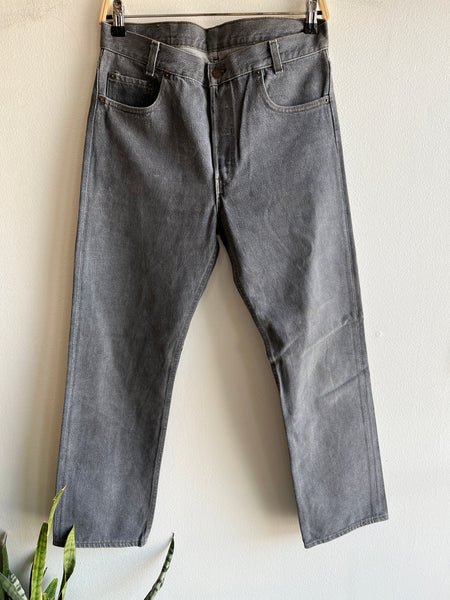 Vintage 1980's Levis 701 Black Denim Jeans