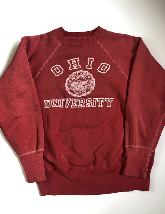 Vintage Sun-Faded 1960’s Ohio University Sweatshirt - La Lovely Vintage 