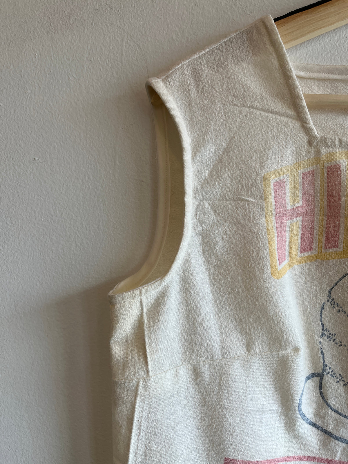 Trash Textiles - Handmade Antique Feedsack Blouse/Shirt - La Lovely Vintage 