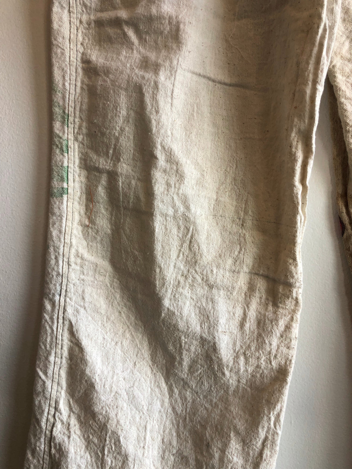 Double Down -  Feedsack Trousers w/ Adjustable Tie at Waist - La Lovely Vintage 