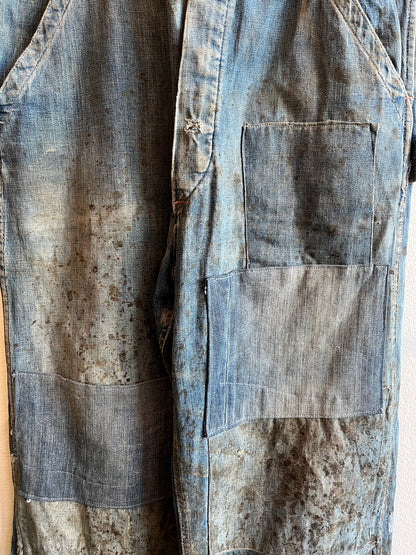 Vintage 1940’s Unbranded Denim Overalls - La Lovely Vintage 