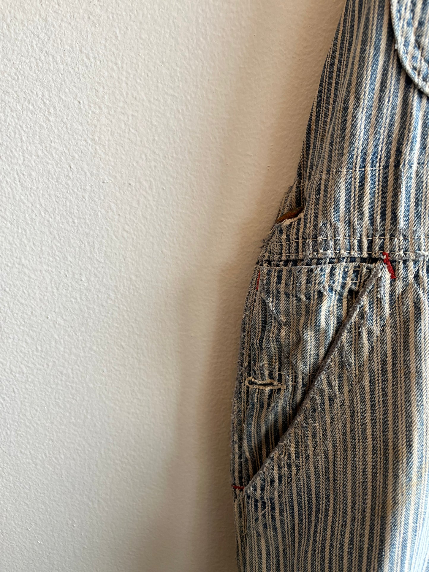 Vintage 1950’s Big Mac Liberty Stripe Denim Overalls - La Lovely Vintage 