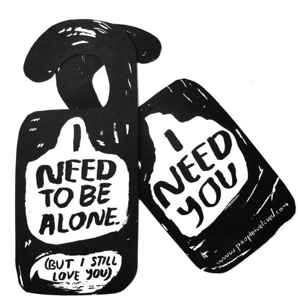People I’ve Loved - Alone Time Door Hanger - La Lovely Vintage 