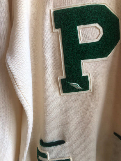 Vintage 1950’s Peninsula High School  Varsity Sweater w/ Pockets - La Lovely Vintage 