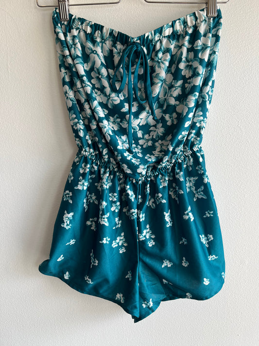 Vintage 1980’s “CW Classics” Floral Romper - La Lovely Vintage 