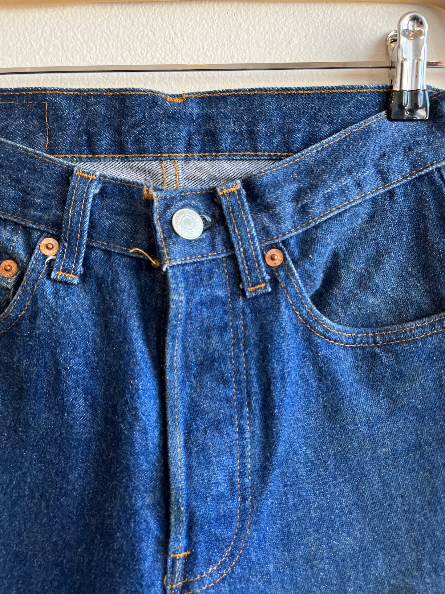 Vintage 1980’s Levi’s 501 Dark Denim Jeans - La Lovely Vintage 